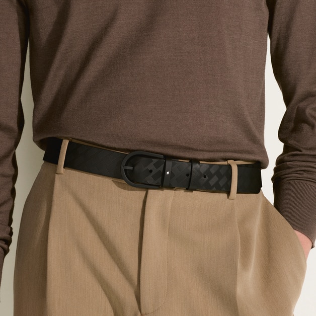 Horseshoe 35 mm Belt with Buckle in Extreme Leather - 2
