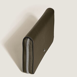 Continental Wallet 12cc with zip in Sartorial Leather