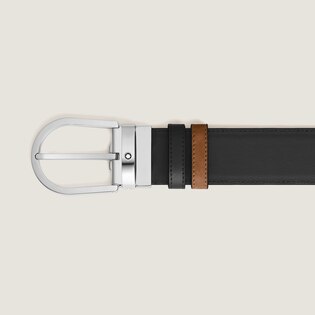 Horseshoe 35 mm Reversible Belt in Suede Leather