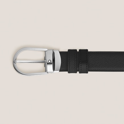 Ceinture R&eacute;versible Horseshoe 30 mm en Cuir Sartorial