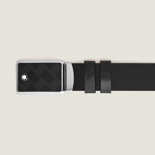 Marquetry Plate 35&nbsp;mm Reversible Belt in Extreme Leather