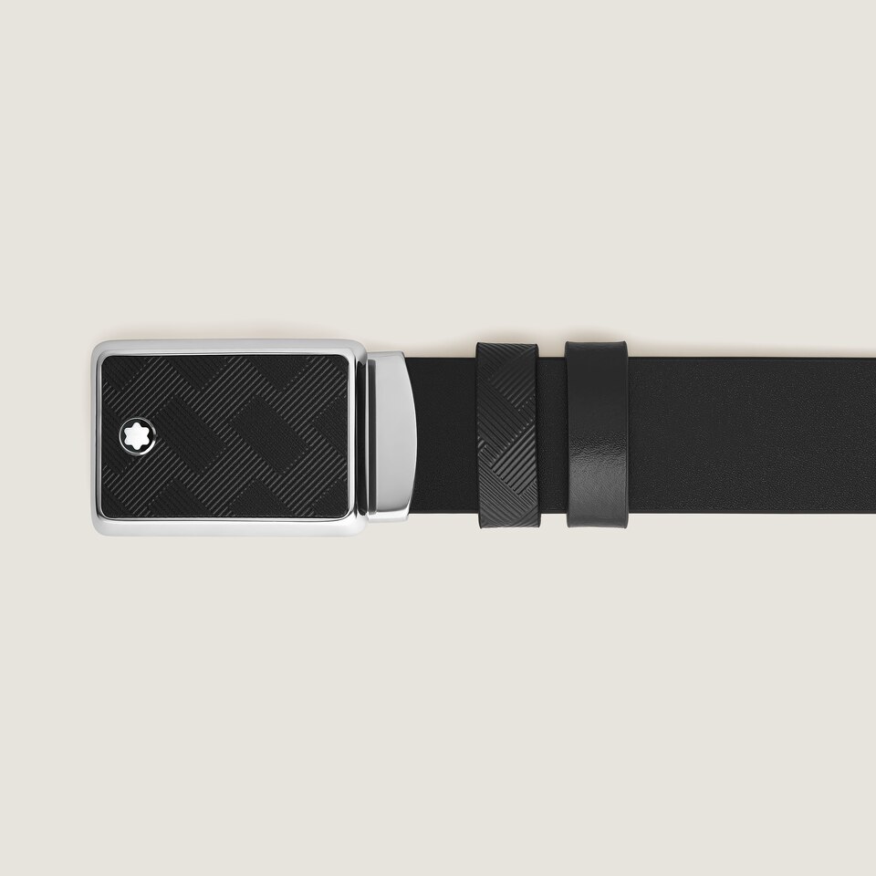 Marquetry Plate 35&nbsp;mm Reversible Belt in Extreme Leather - 3
