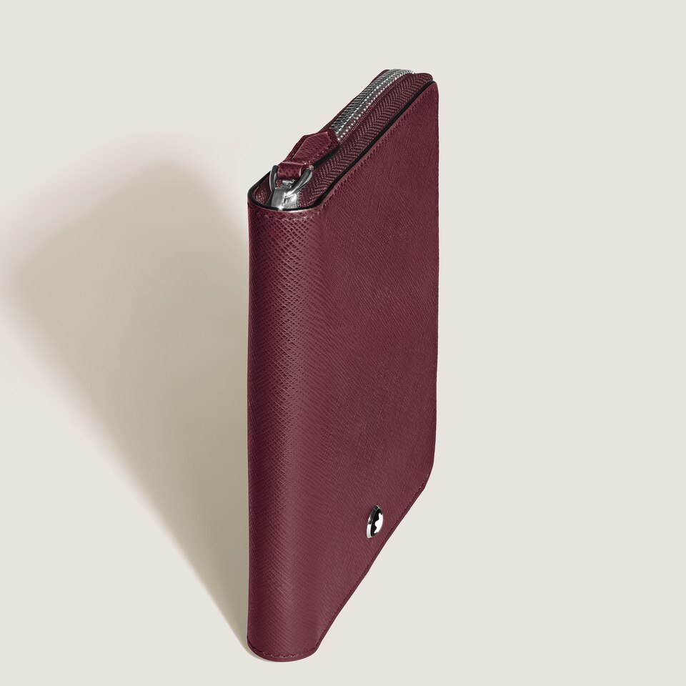 5-Pen Pouch with zip in Sartorial Leather - 6