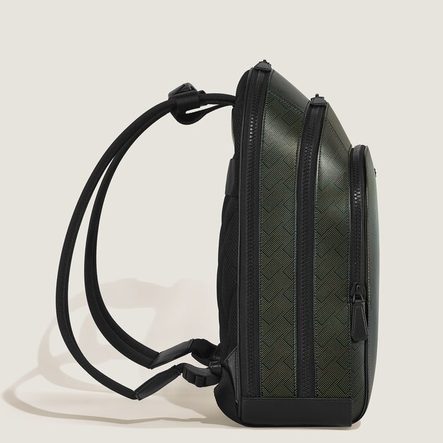 Medium Backpack with 3 Compartments in Extreme Leather - 4