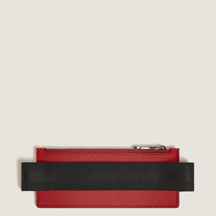 Estuche para 2 Artículos de Escritura con Banda Elástica de Piel Sartorial