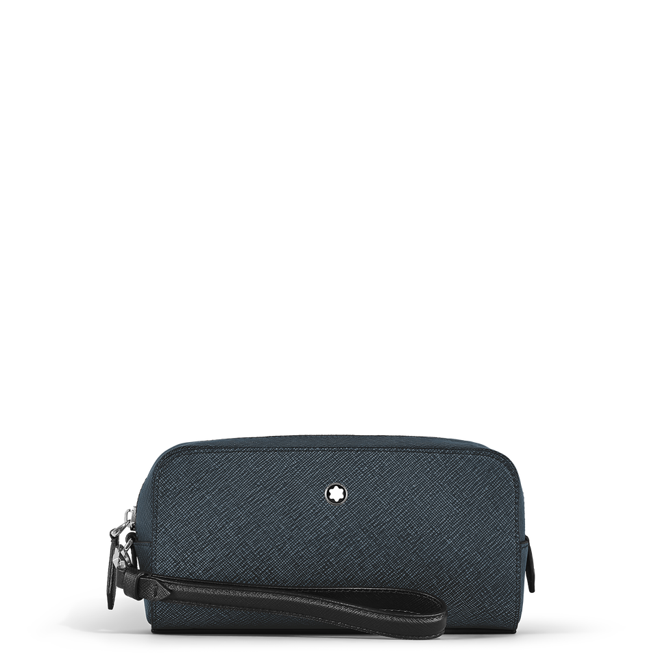 Small Toiletry Clutch in Sartorial Leather - 1