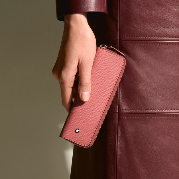 1-Pen Pouch with zip in Sartorial Leather - 4