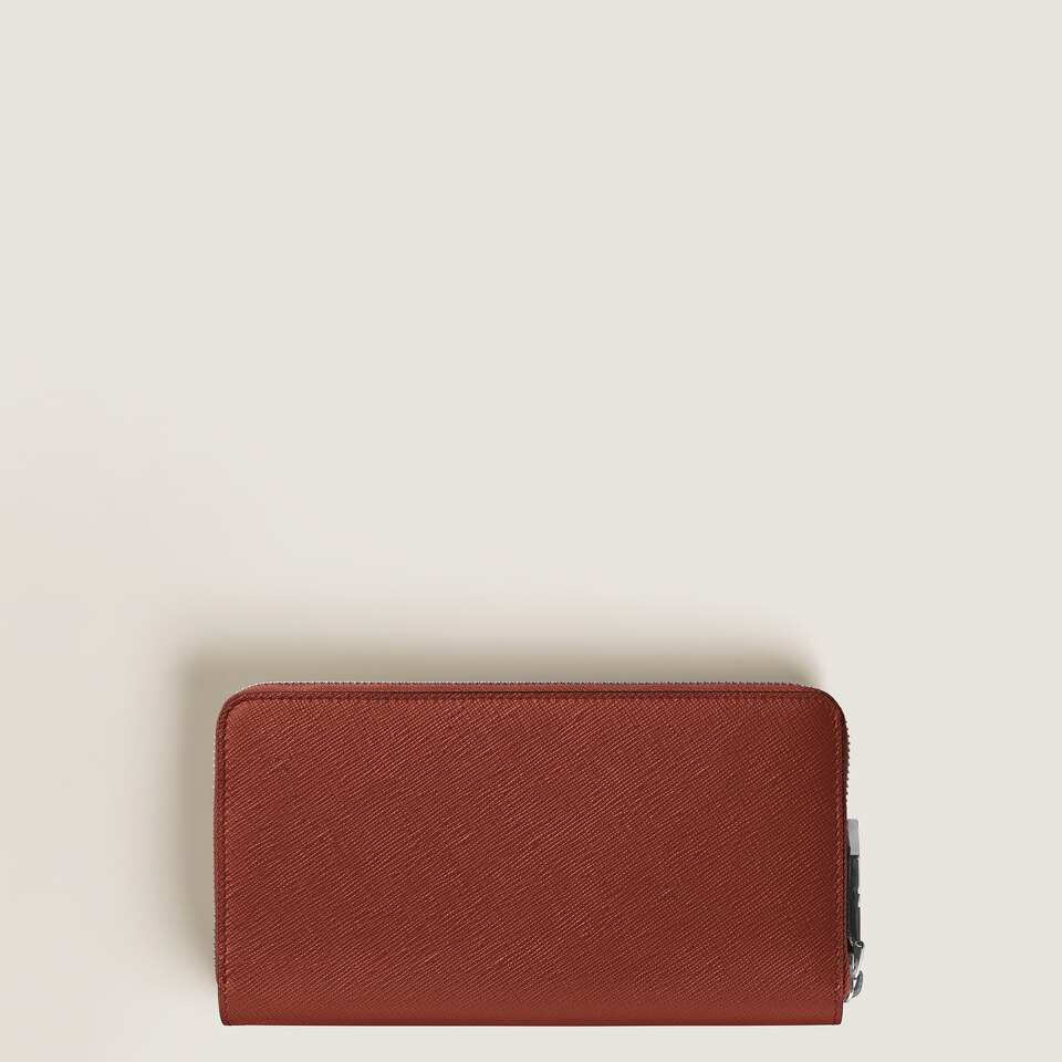 Wallet 12cc with zip in Sartorial Leather - 4