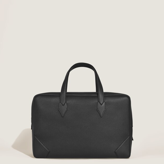 Sac Weekender 45 en Cuir Grain&eacute; - 4