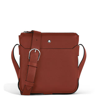 Vertical Belt Messenger Bag in Sartorial Leather
