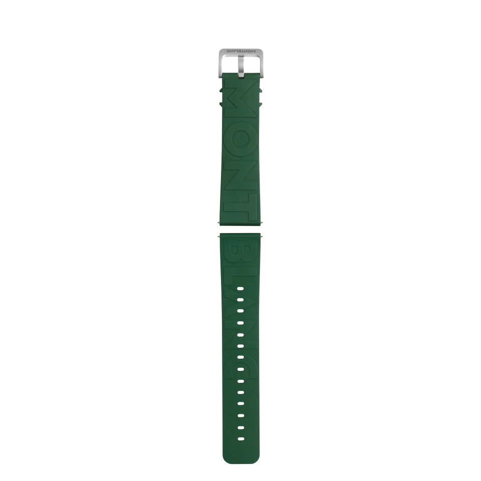 Green Rubber Strap with Logo - 1