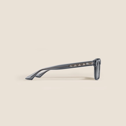 Squared Sunglasses with Grey Coloured Acetate Frame 