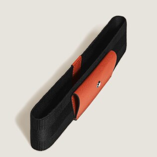 1-Pen Loop with Elastic Band in Sartorial Leather