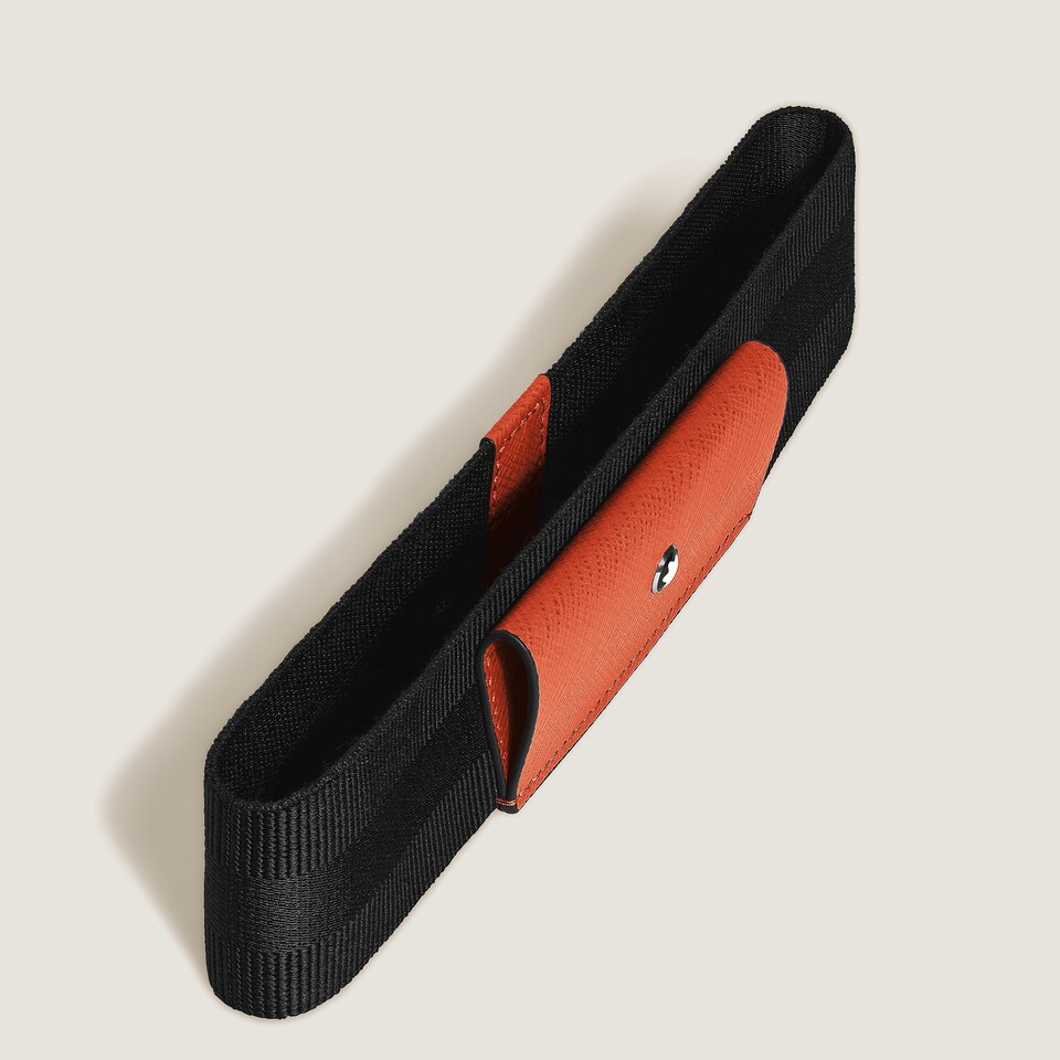 1-Pen Loop with Elastic Band in Sartorial Leather - 2