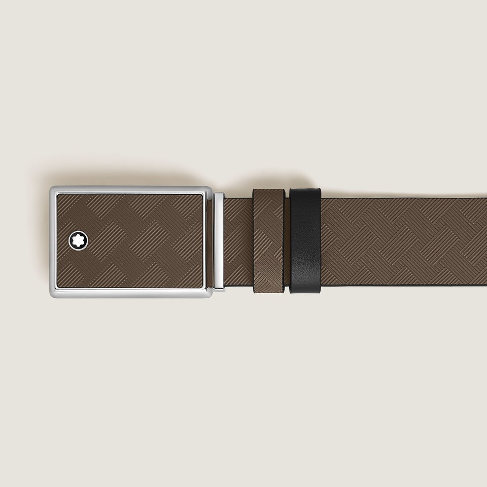 Marquetry Plate 35&nbsp;mm Reversible Belt in Extreme Leather - 2