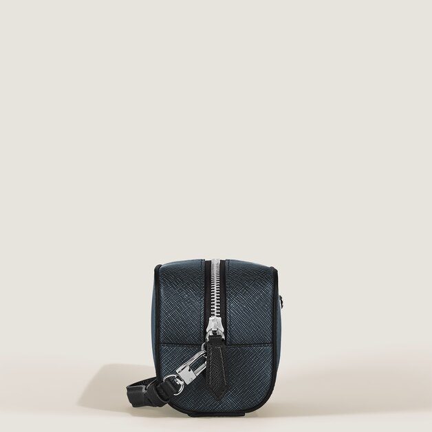 Small Toiletry Clutch in Sartorial Leather - 5