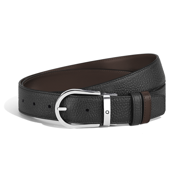 Horseshoe 35&nbsp;mm Reversible Belt in Grain Leather - 1