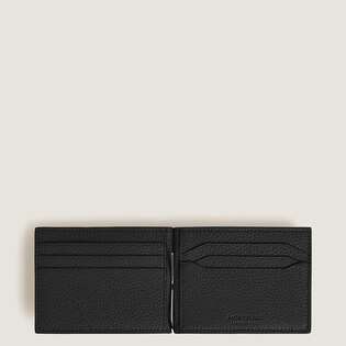 Wallet 6cc with Money Clip in Grain Leather