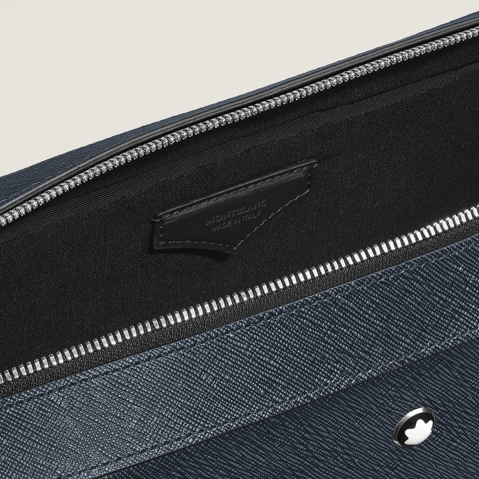 Medium Briefcase with Pocket in Sartorial Leather - 6