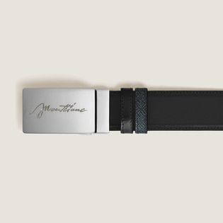 35 mm Reversible Belt in Sartorial Leather with Plate Buckle