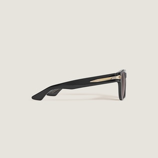 Squared Sunglasses with Black Acetate Frame