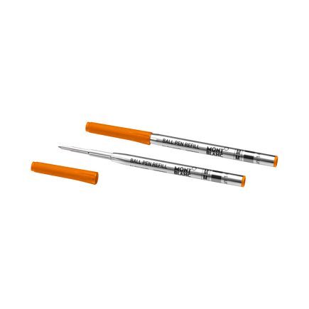 2 Ballpoint Refills, Manganese Orange - Medium