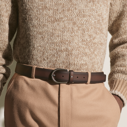 Horseshoe 35&nbsp;mm Belt in Leather