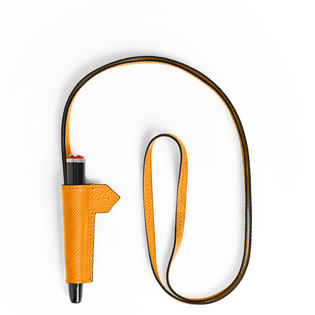 1-Pen Loop Necklace in Sartorial Leather