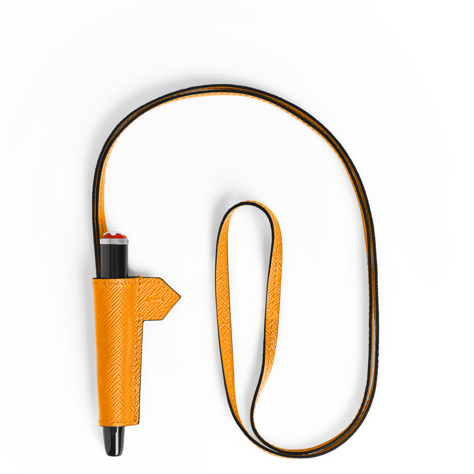 1-Pen Loop Necklace in Sartorial Leather - 1