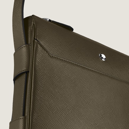 Vertical Belt Messenger Bag in Sartorial Leather