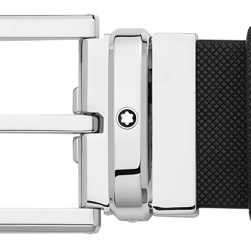 Rectangular 35&nbsp;mm Belt in Textured Leather - 2