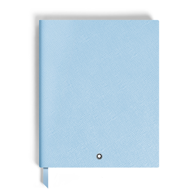 Notebook Large, Saffiano Leather, Pale Blue - Lined Pages - 1