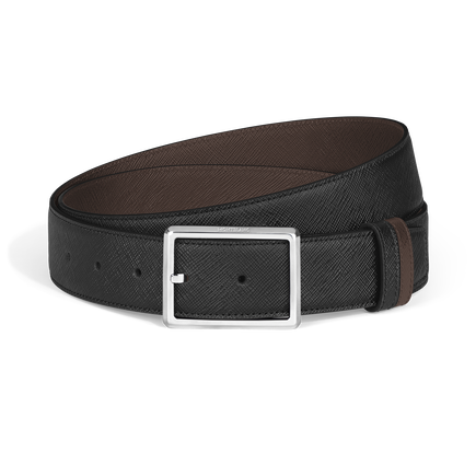 Rectangular 35&nbsp;mm Reversible Belt in Sartorial Leather