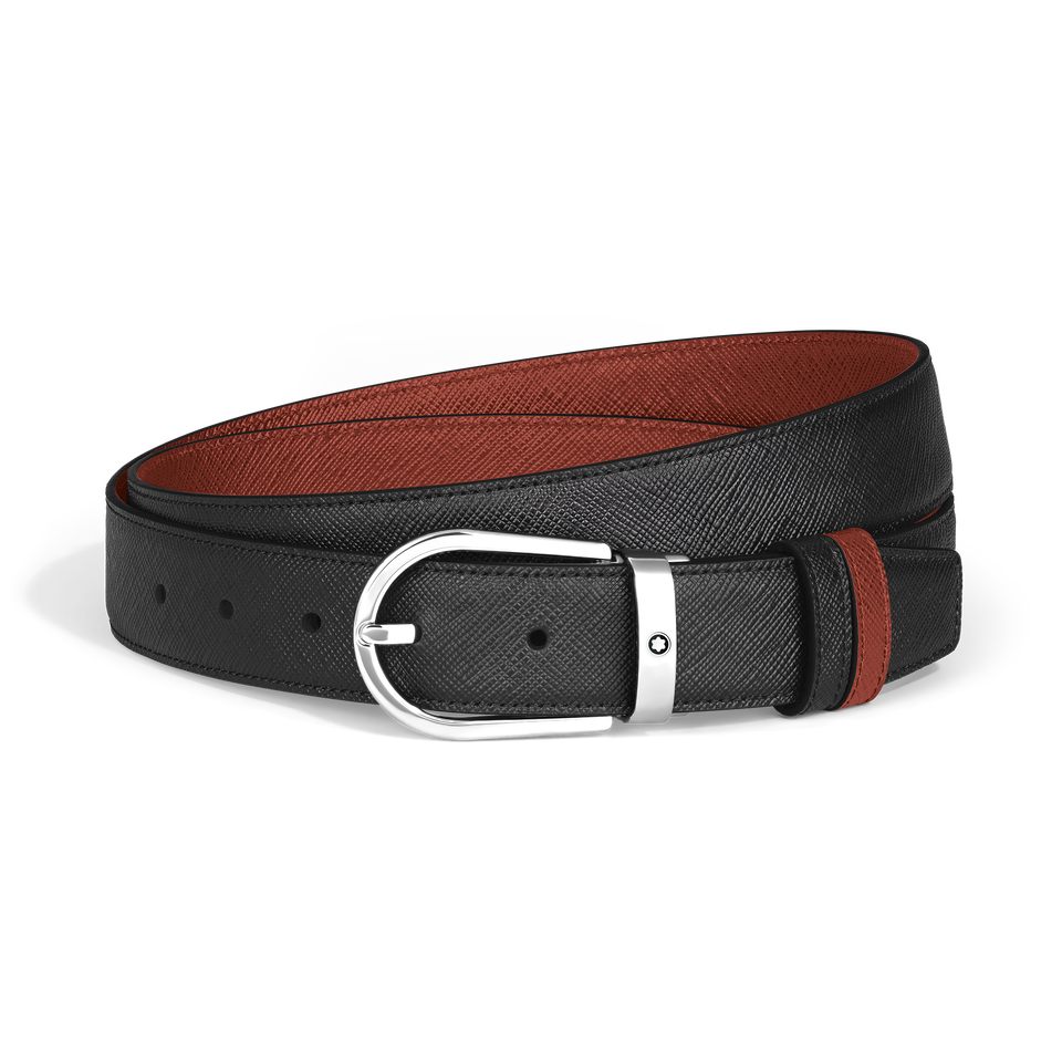 Horseshoe 30 mm Reversible Belt in Sartorial Leather - 1