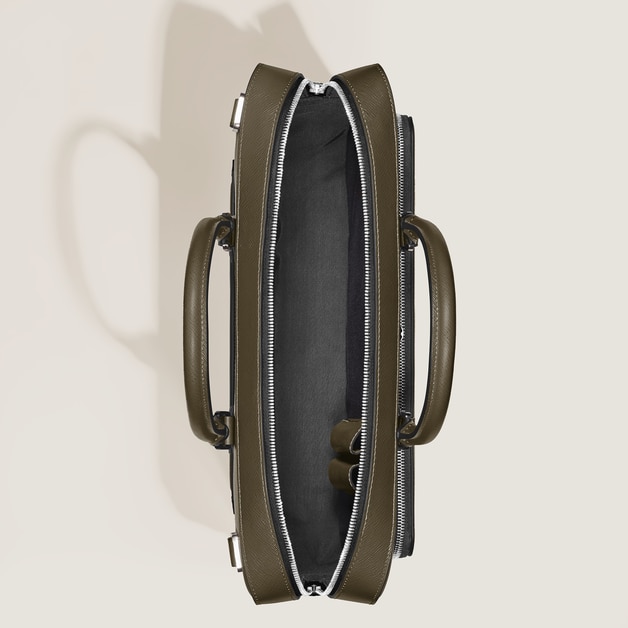 Medium Briefcase with Pocket in Sartorial Leather - 6