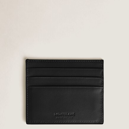 Card Holder 6cc in Croco-Embossed Leather