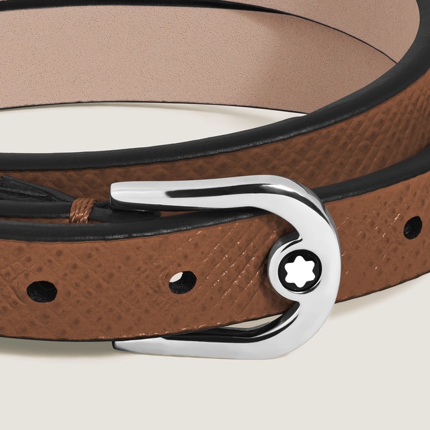 Horseshoe Buckle Adjustable Bracelet in Sartorial Leather - 2