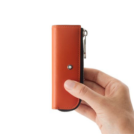 &Eacute;tui pour 1&nbsp;Instrument d'&Eacute;criture Heritage Rouge et Noir Baby en Cuir Meisterst&uuml;ck