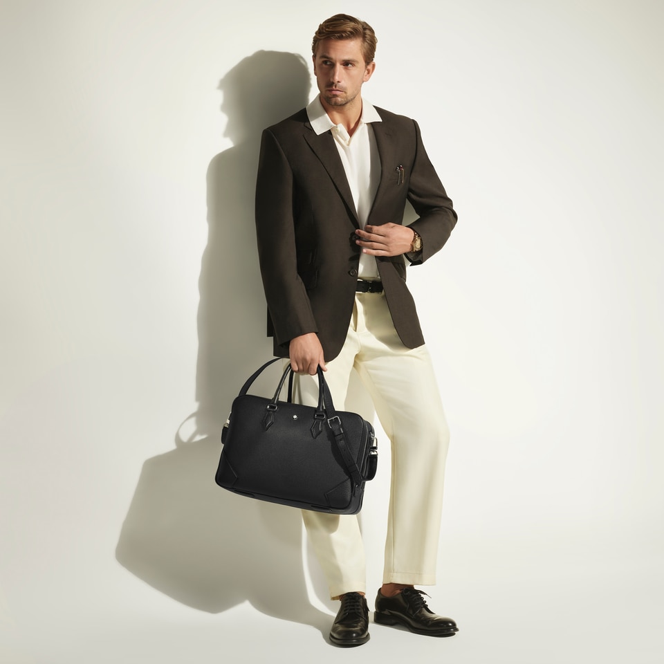 Large Briefcase in Grain Leather - 2