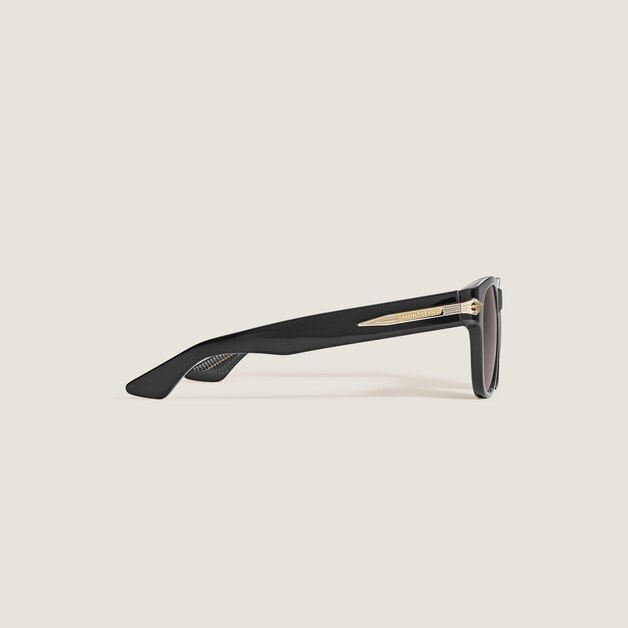 Squared Sunglasses with Black Acetate Frame - 3