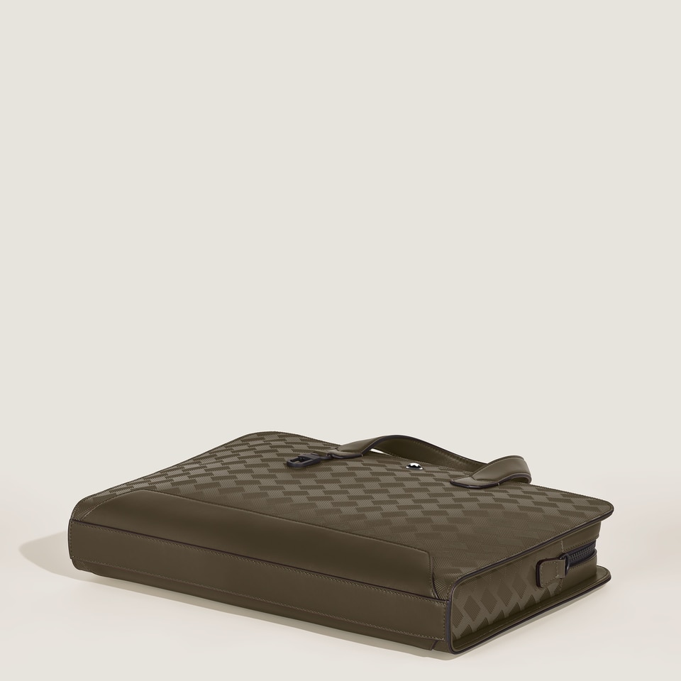 Thin Briefcase in Extreme Leather - 8