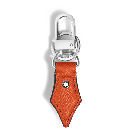 Porte-Cl&eacute;s Plume en Cuir Sartorial