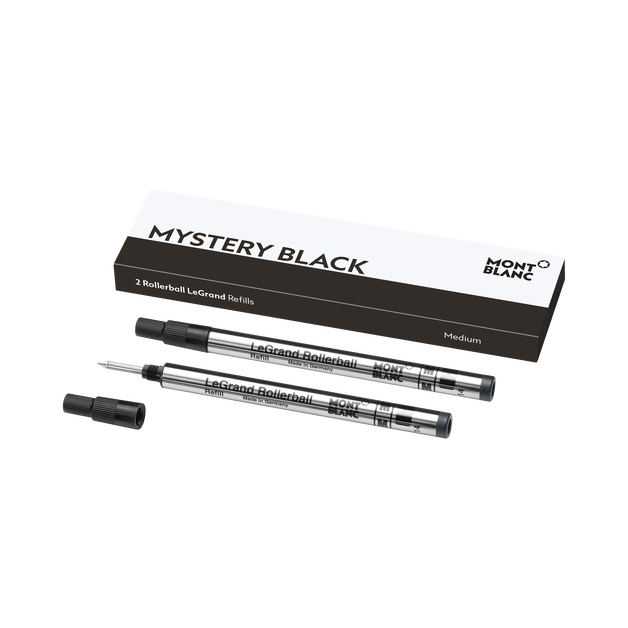 2 Rollerball LeGrand Refills, Mystery Black - Fine - 1