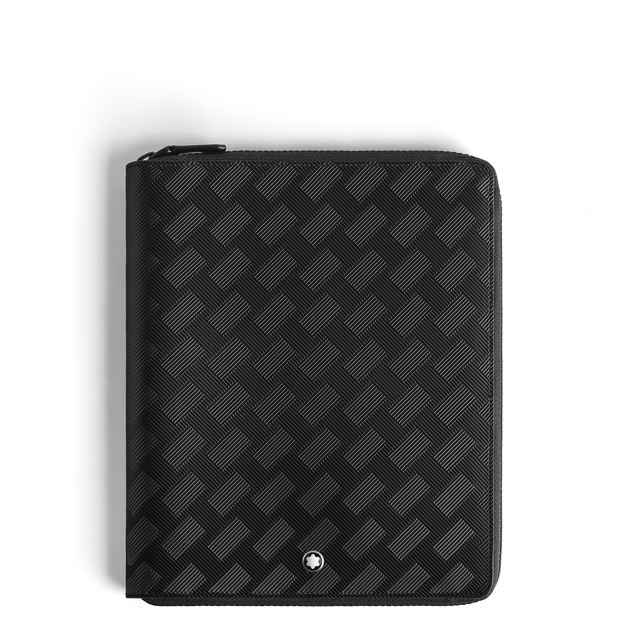 Small Notebook Holder with zip in Extreme Leather - 1