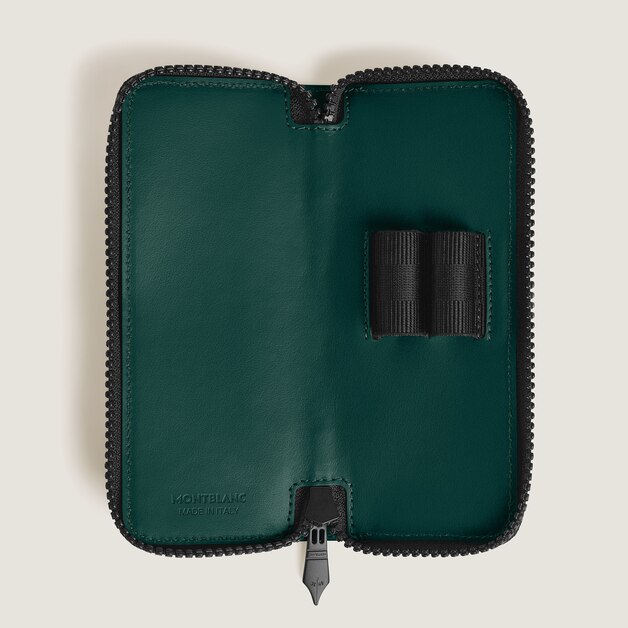 2-Pen Pouch with zip in Extreme Leather - 5