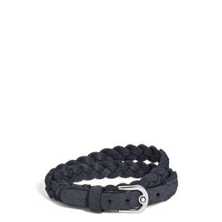 Horseshoe Buckle Adjustable Bracelet in Suede Leather