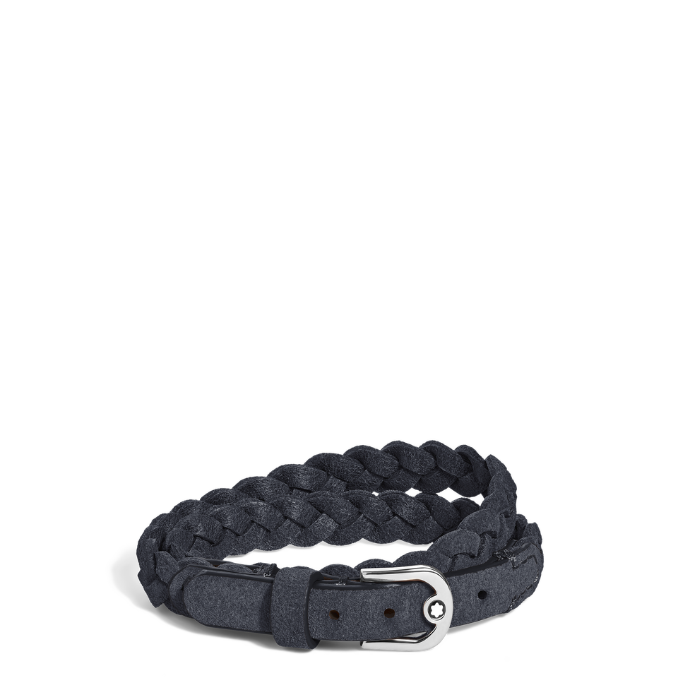 Horseshoe Buckle Adjustable Bracelet in Suede Leather - 1