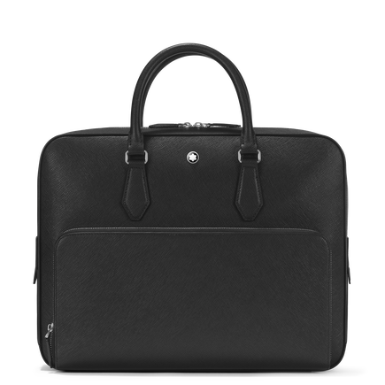 Medium Briefcase with Pocket in Sartorial Leather