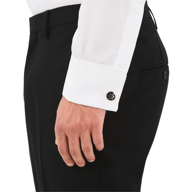 Star Cufflinks with Onyx Inlay - 2