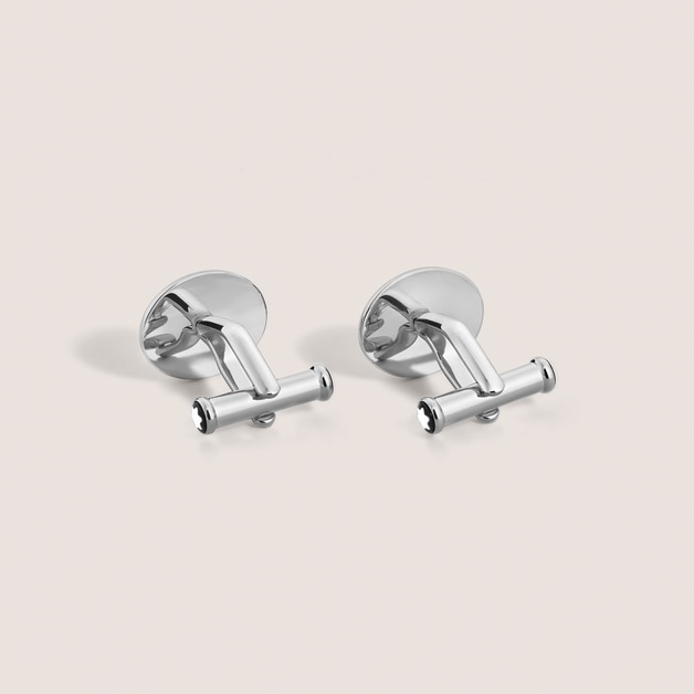 Meisterst&uuml;ck Oval Cufflinks with Geometric Lacquer Inlay - 2
